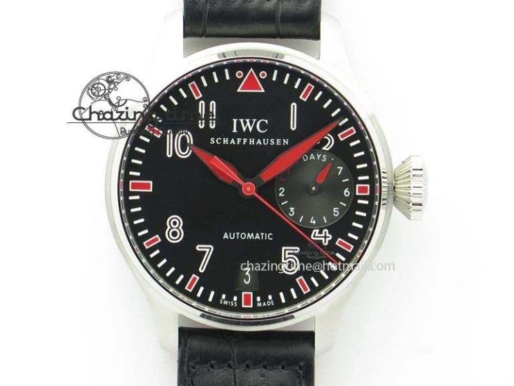 MIROTIME 0428 RelaxedFit Big Pilot Real PR IW500435 “Muhammad Ali” ZF Best Edition On Black Leather Strap A 7295